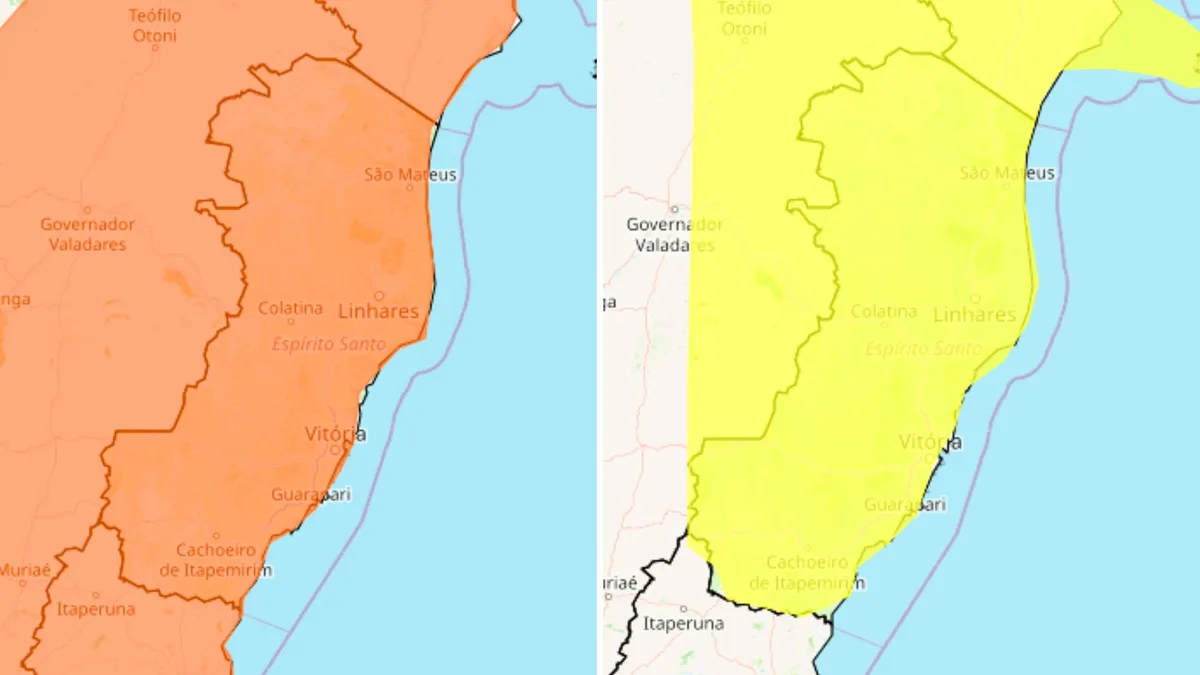 Frente fria traz alerta de tempestade para o ES no fim de semana