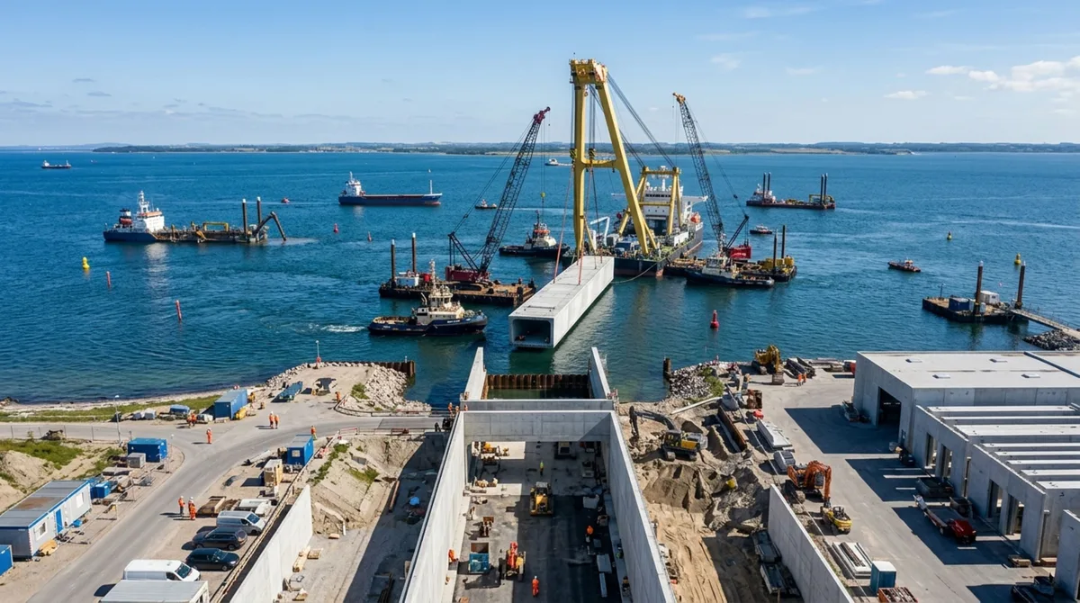 O supertúnel submarino de 18 km instalado até 40 metros sob o mar para interligar dois países da Europa