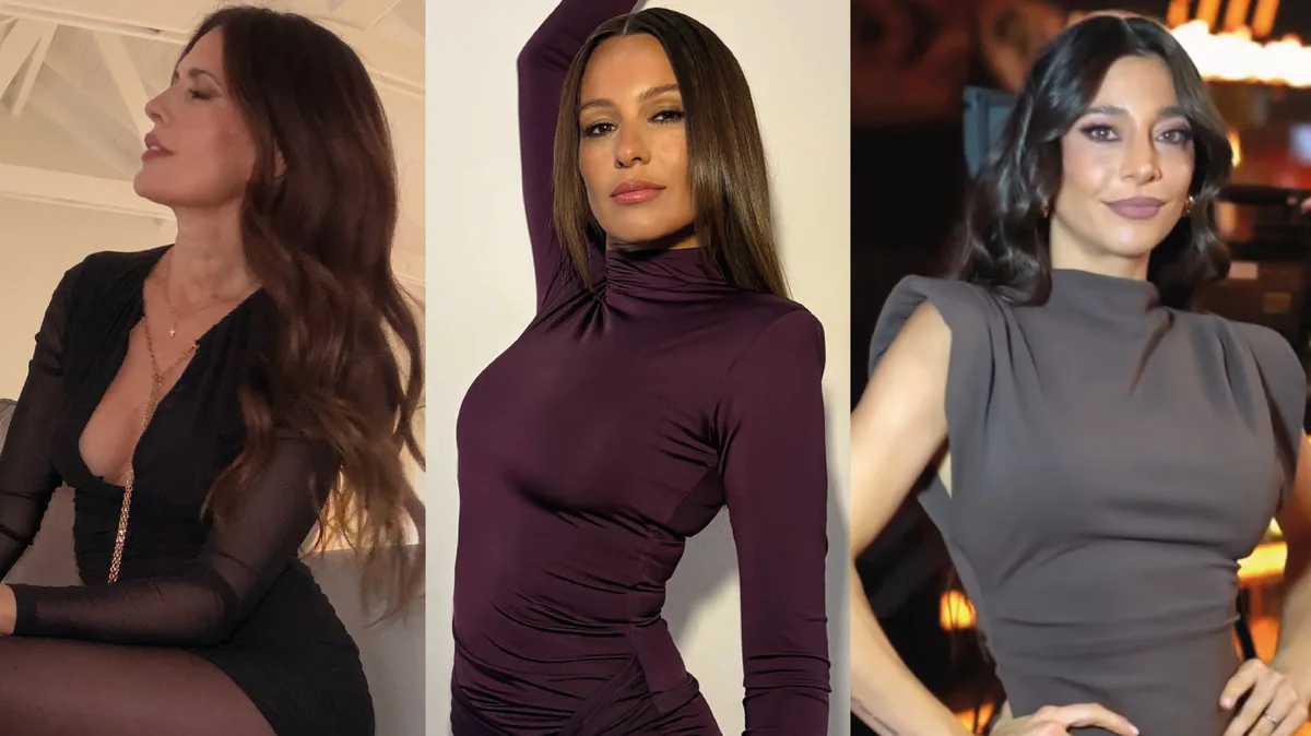 Minivestidos en invierno: las famosas muestran cómo llevarlos con pantys, botas y hombreras