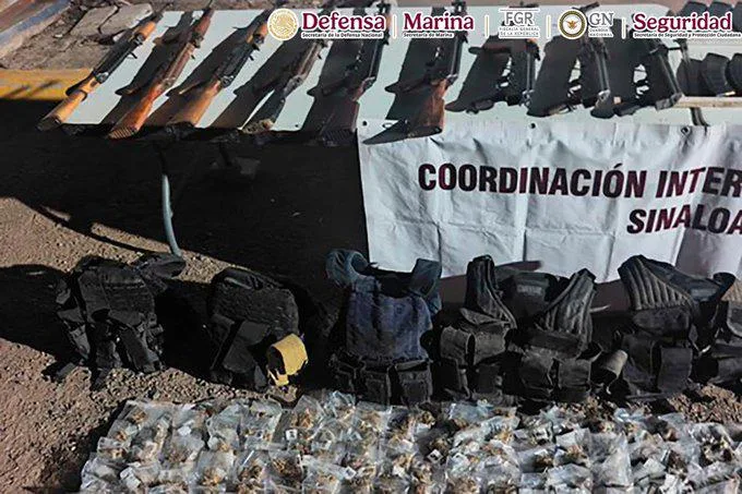 Operativo en Sinaloa deja nueve detenidos y un importante aseguramiento