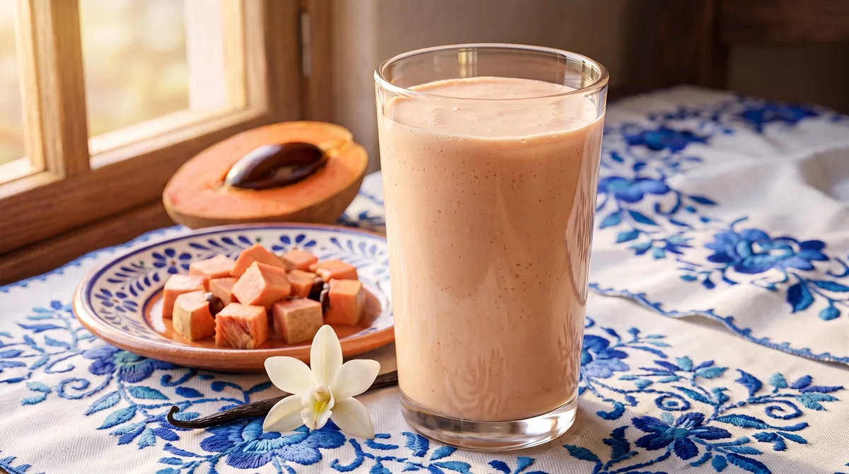 Licuado energético de mamey con vainilla: receta rápida para las mañanas