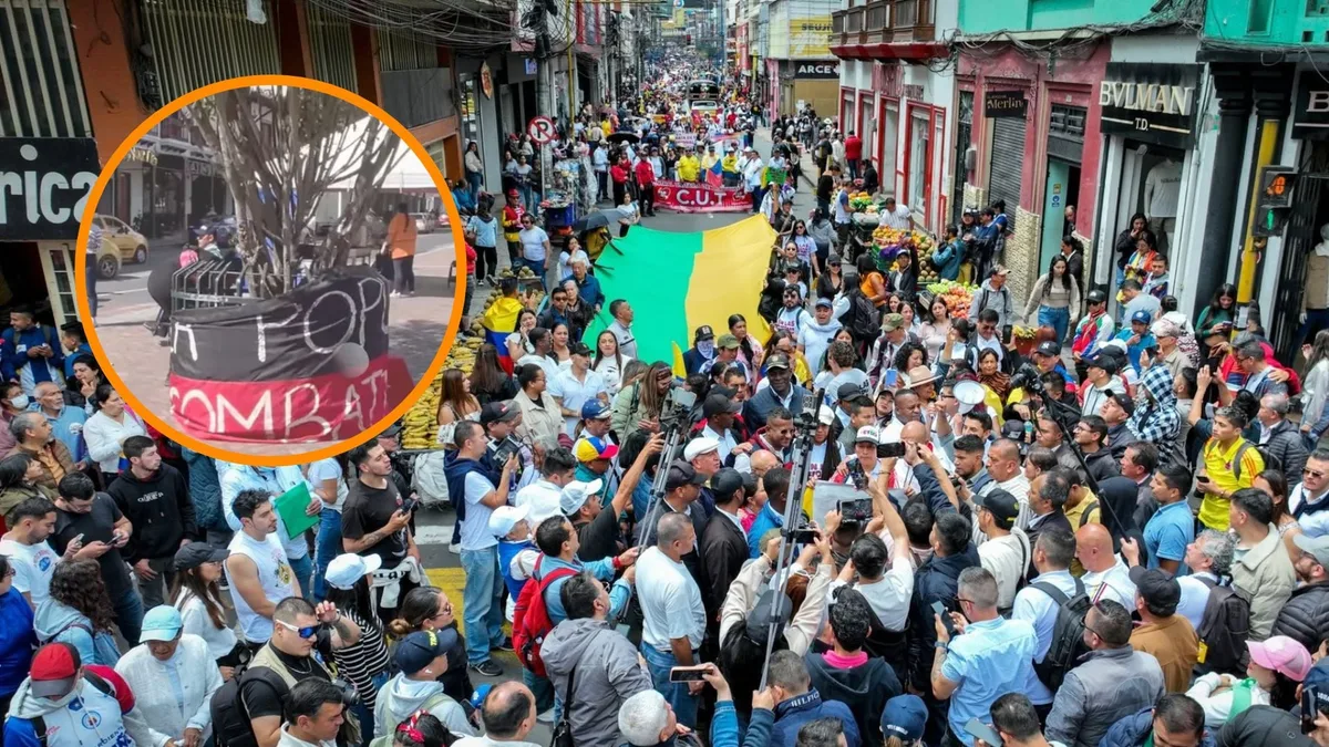 Banderas del ELN habrían aparecido durante las marchas contra Abelardo de la Espriella en Pasto: manifestantes aclararon la situación