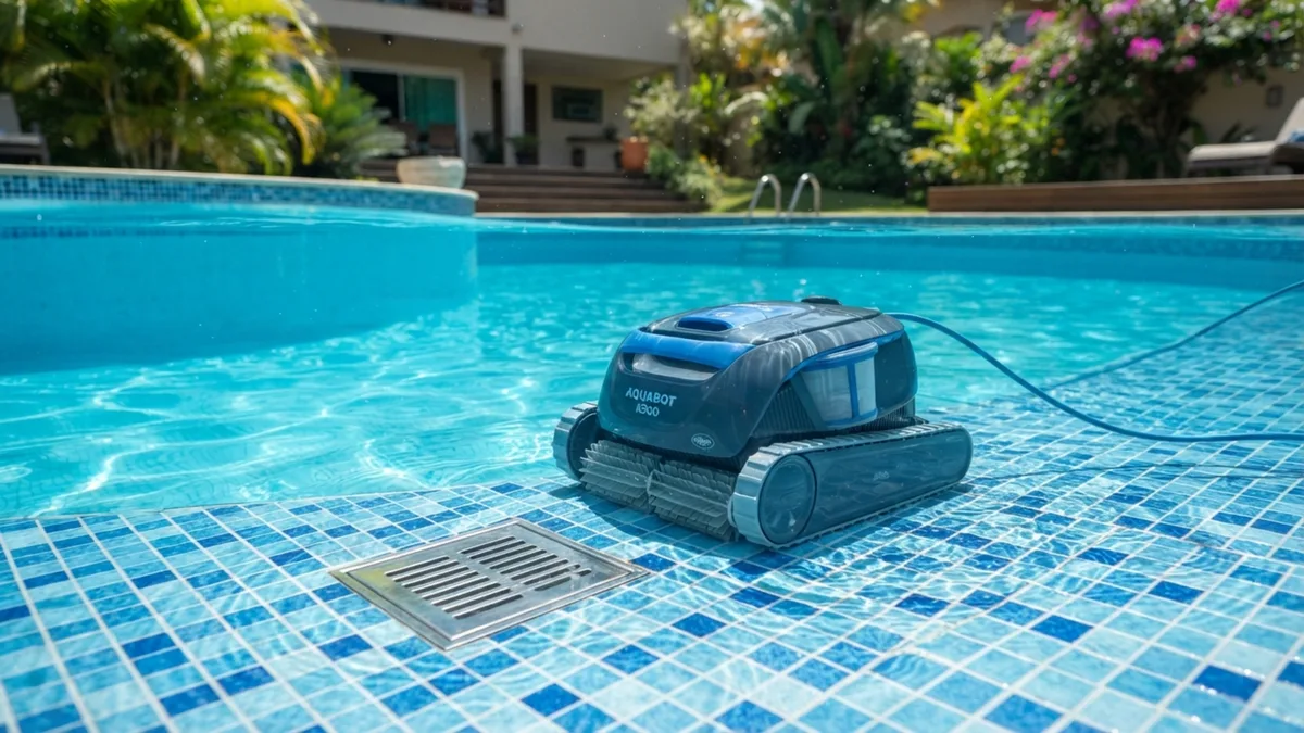 Dona de casa compra robô limpador de piscina de última geração, aparelho confunde o ralo de sucção profundo com sujeira, entope o motor central e causa prejuízo de R$ 8 mil