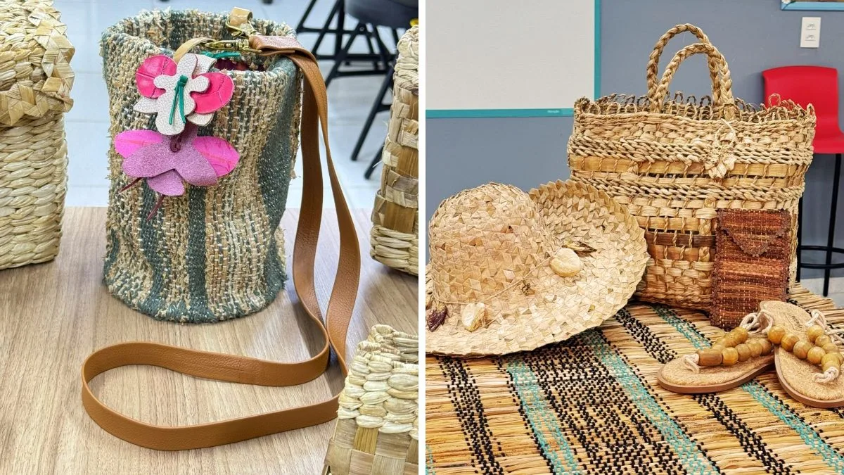 Bolsa de fibra de bananeira produzida em SC vai parar na Semana da Moda de Milão