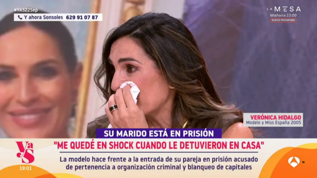 Las lágrimas de Verónica Hidalgo al rememorar la detención de su marido: "Yo pensé que iba a volver"