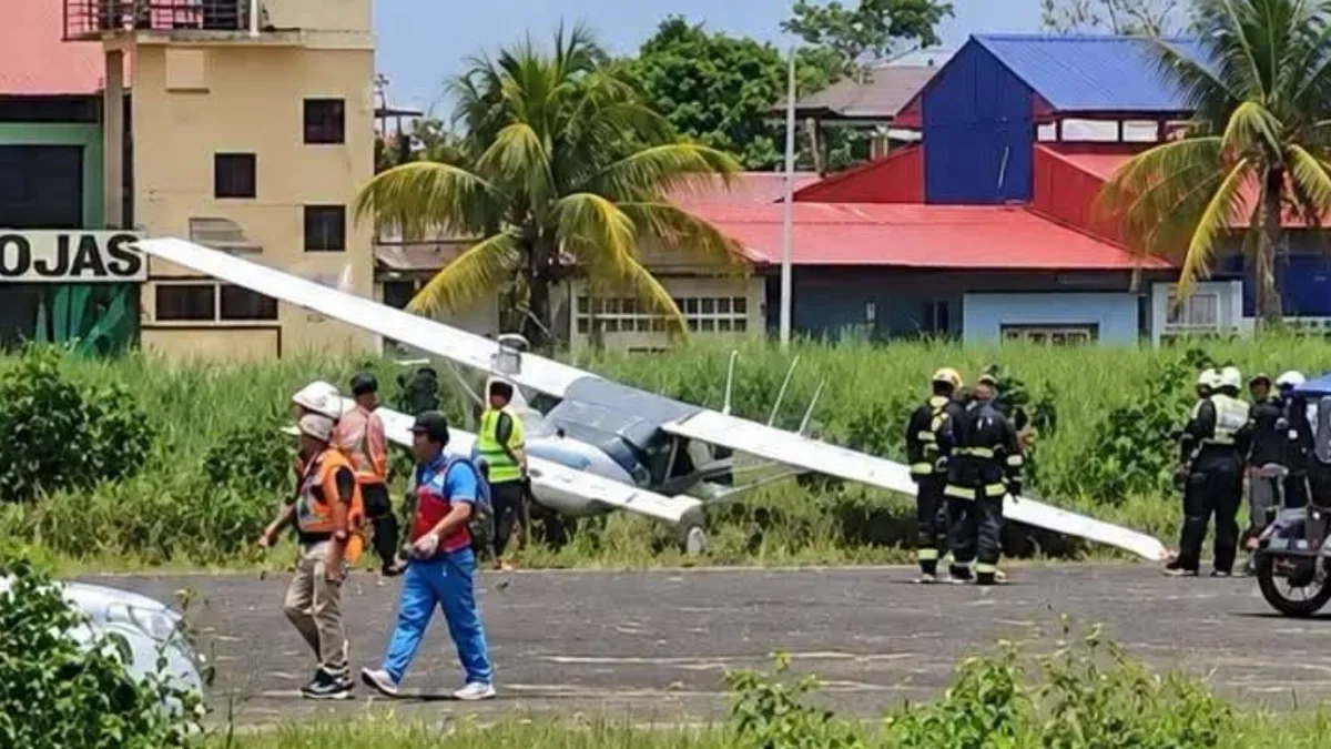 Loreto: avioneta con cuatro ocupantes se despista tras aterrizaje de emergencia en aeropuerto de Yurimaguas