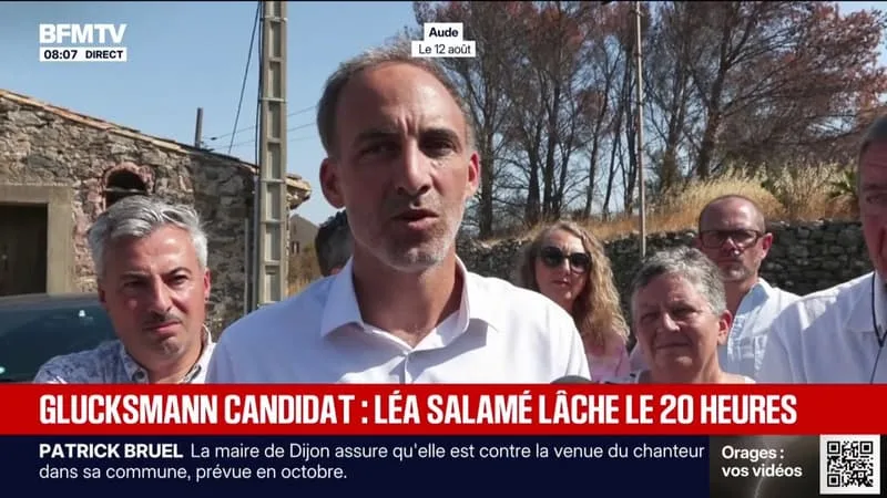 Après l'annonce de la candidature de Raphaël Glucksmann à la présidentielle, Léa Salamé se met en retrait de la présentation du "20 Heures" sur France 2