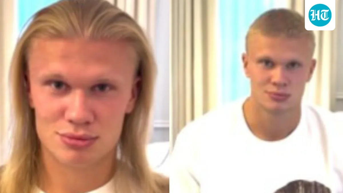 Erling Haaland chops off his golden locks, netizens have a field day! Check it out