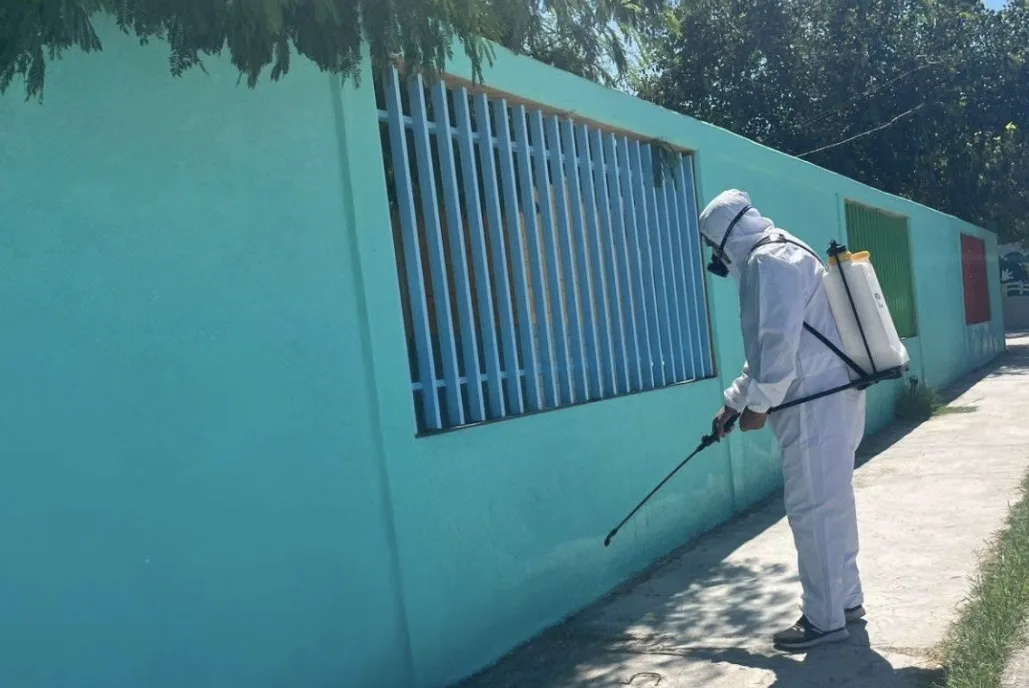 Garrapatas llegan a 18 escuelas de Monclova; fumigan planteles