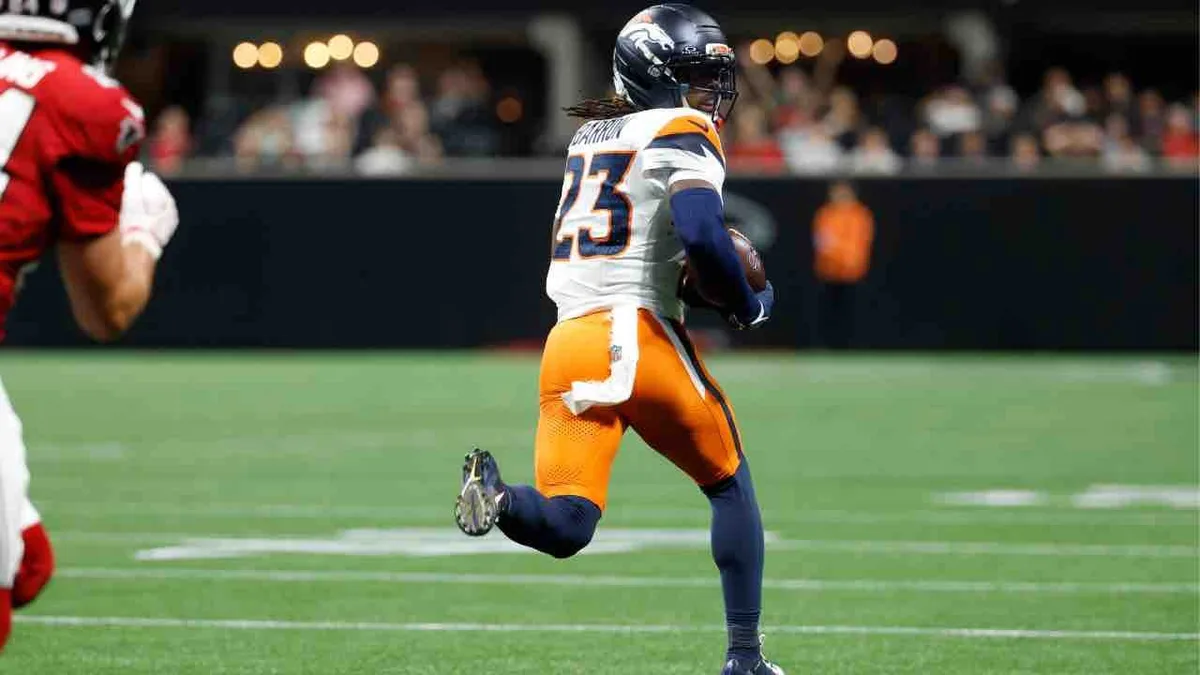 Broncos’ Barron goes 98 yards for pick-six to extend lead vs. Falcons
