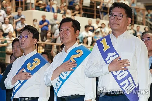 김민석, 승부처 호남경선서 鄭에 24.89%p차 승리…누적득표 과반(종합)