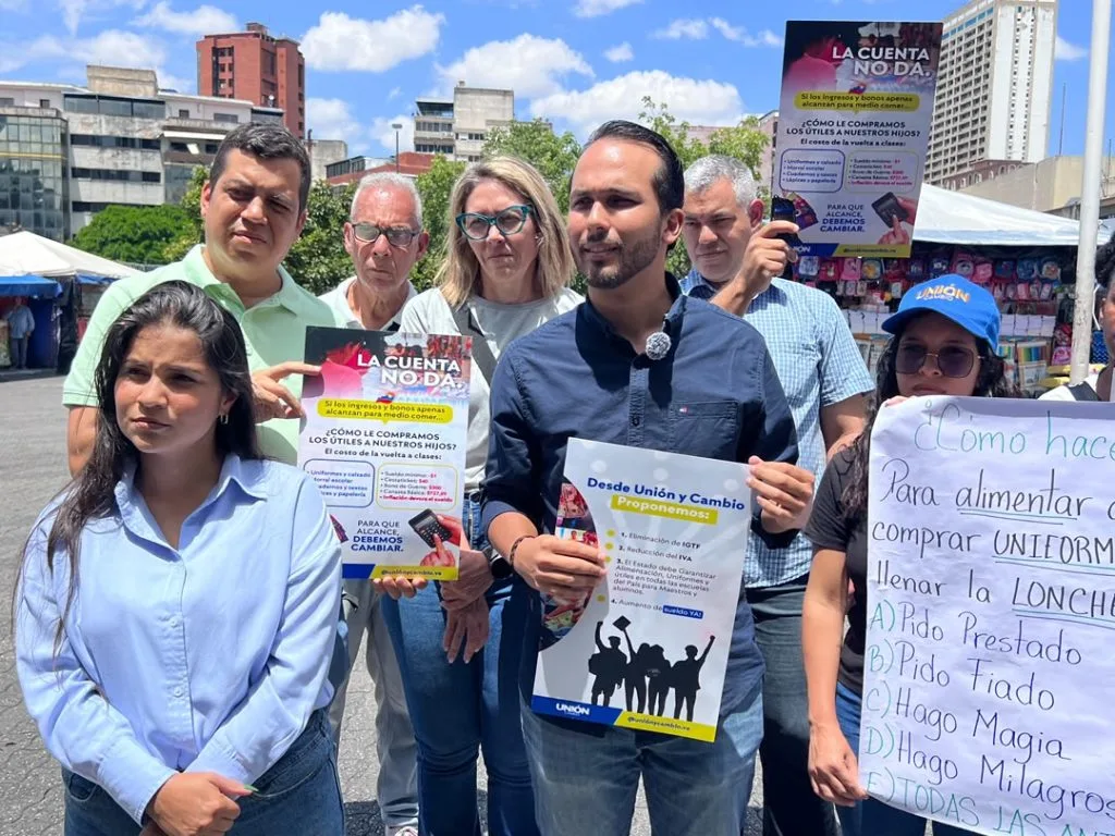 Eliminación del IGTF, IVA y aumento salarial: Unión y Cambio realizó propuestas tras inicio de año escolar 2026-2027