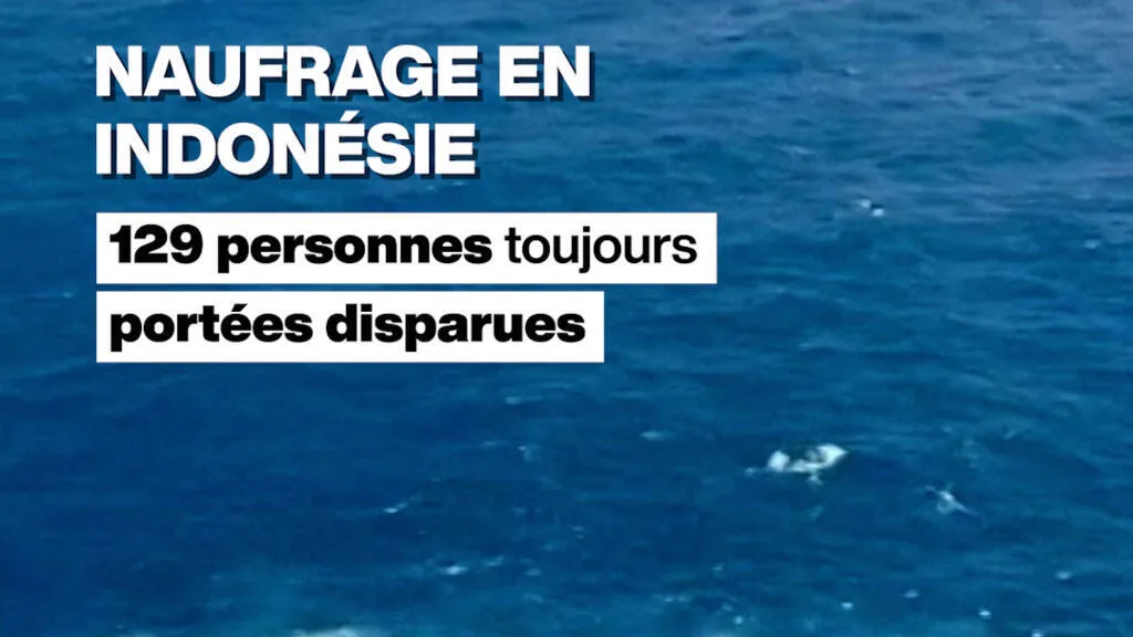 Naufrage en Indonésie : 129 personnes toujours portées disparues