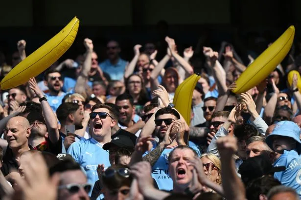 Why do Man City fans carry inflatable bananas? Reason explained before Liverpool clash