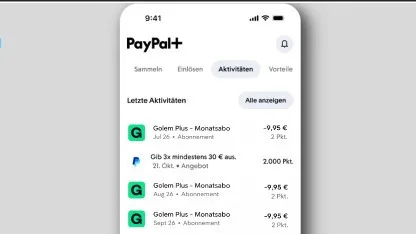 Punkte: Paypal startet Rabattprogramm Paypal+ auch in Deutschland