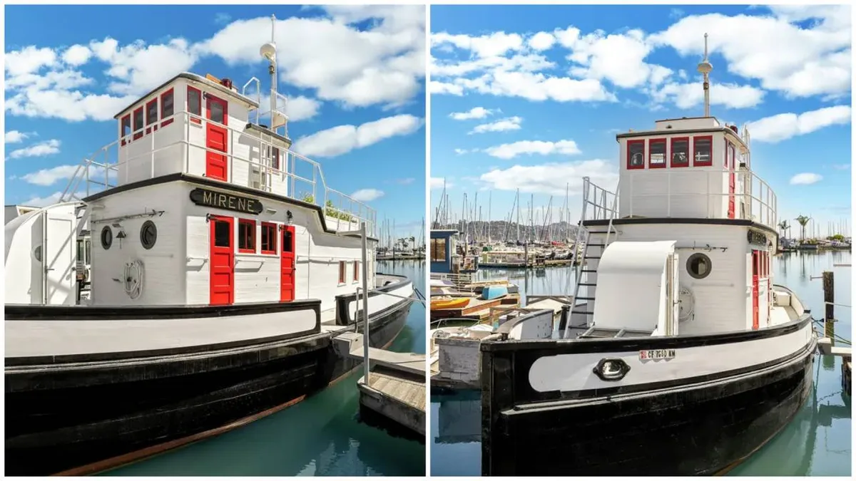 Bay Area couple's $8K 1912 tugboat now $1M Sausalito home after $800K cut