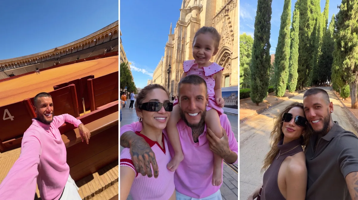 Alex Caniggia y Melody Luz de paseo por Andalucía con Venezia: plaza de toros, looks a tono y reconciliación