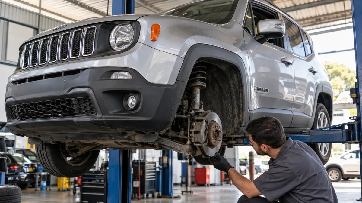 Jeep Renegade Longitude 2020 por cerca de R$ 76 mil: quanto custam amortecedores, buchas e alinhamento do SUV de visual robusto e suspensão independente nas quatro rodas