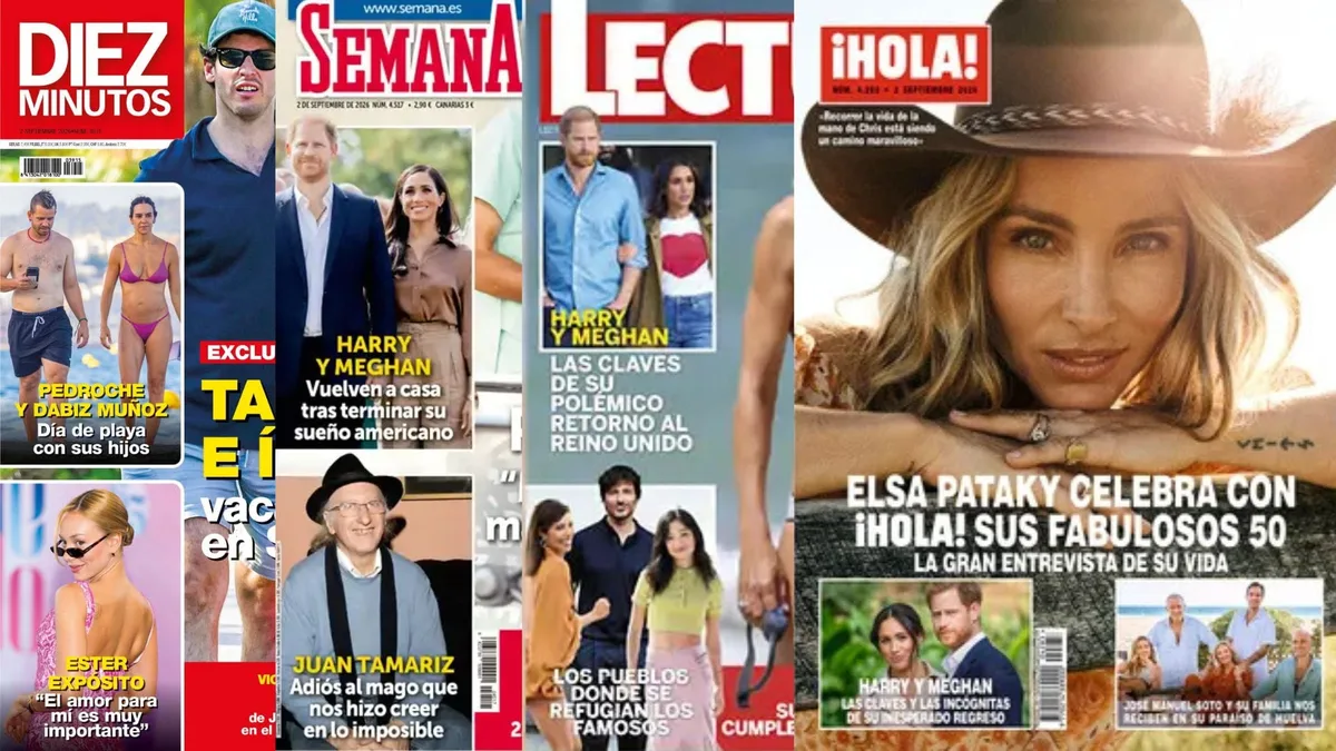 Las revistas del corazón esta semana: las primeras vacaciones como casada de Susanna Griso y las preocupantes imágenes de Bigotte Arrocet