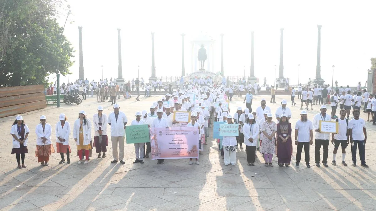 Jipmer holds walkathon to promote voluntary whole-body donation