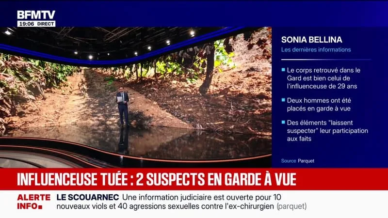 Infuenceuse tuée: qui était Sonia Bellina, retrouvée morte dans le Gard?