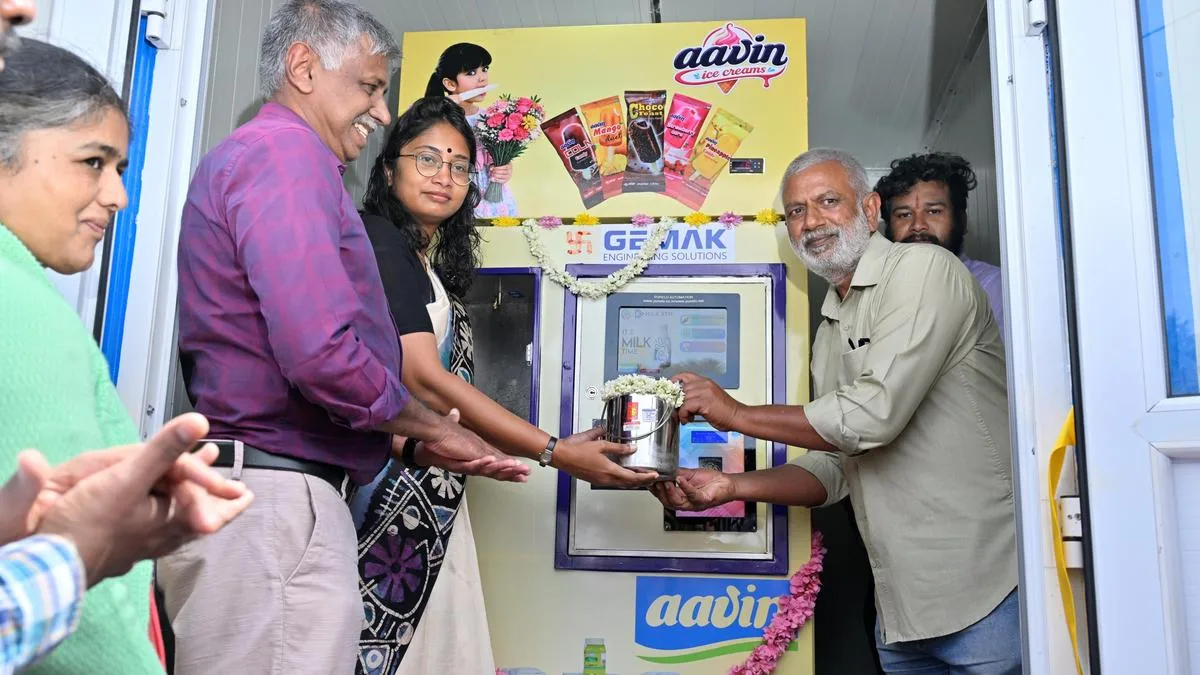 Aavin’s automatic milk vending machine launched in Udhagamandalam
