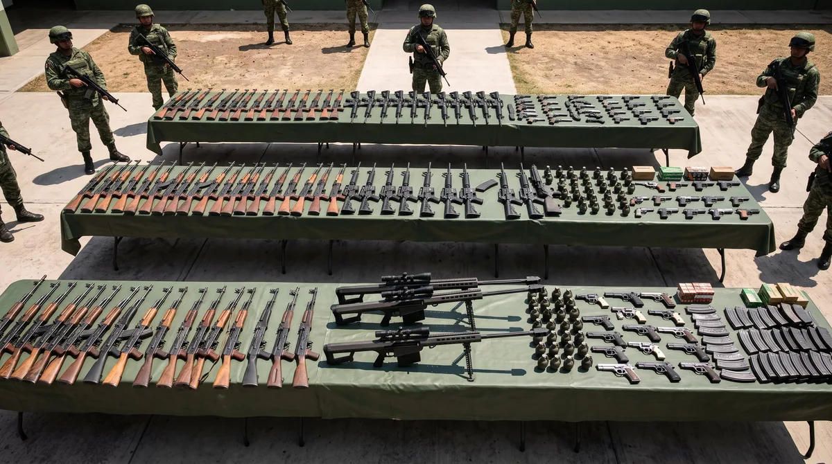 Las armas más poderosas incautadas en México: qué calibres y marcas dominan el mercado ilícito