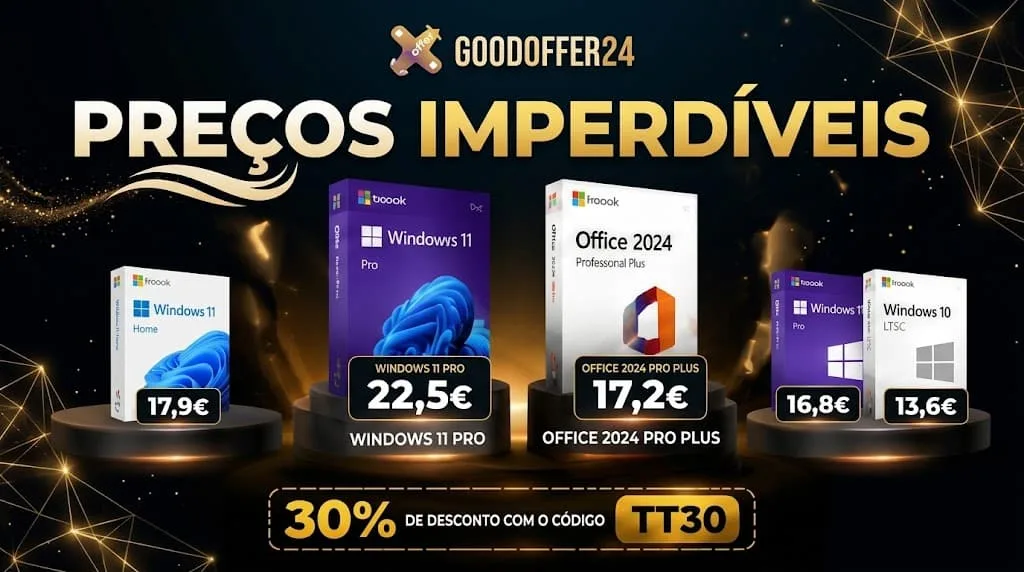 Chave digital Office 2024 por 17,2 € antes do prazo de 13 de outubro