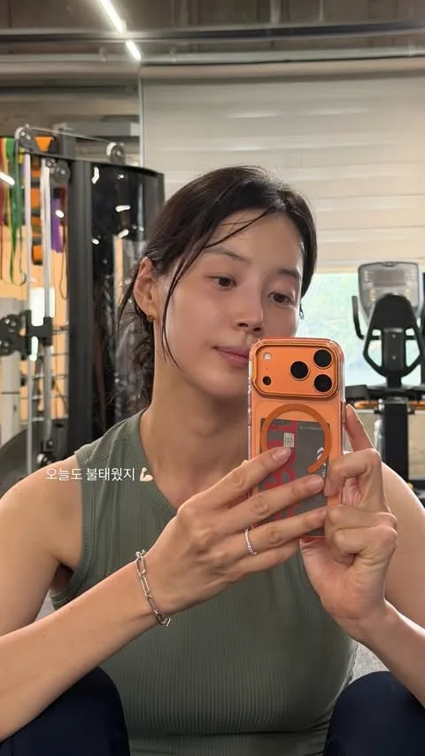 한지혜, 땀범벅이어도 예쁜 ♥검사 사모님..관리의 여신