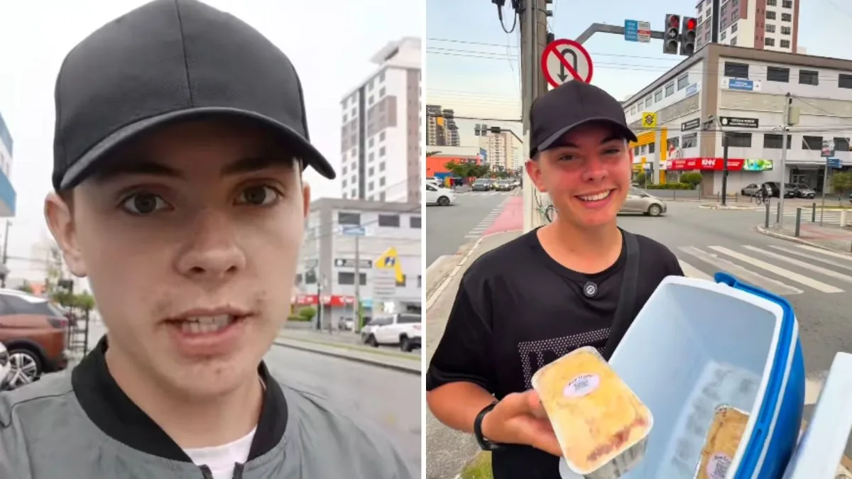 Jovem de 16 anos que viralizou vendendo cucas no semáforo foi emancipado pelos pais e contou com apoio de políticos em SC
