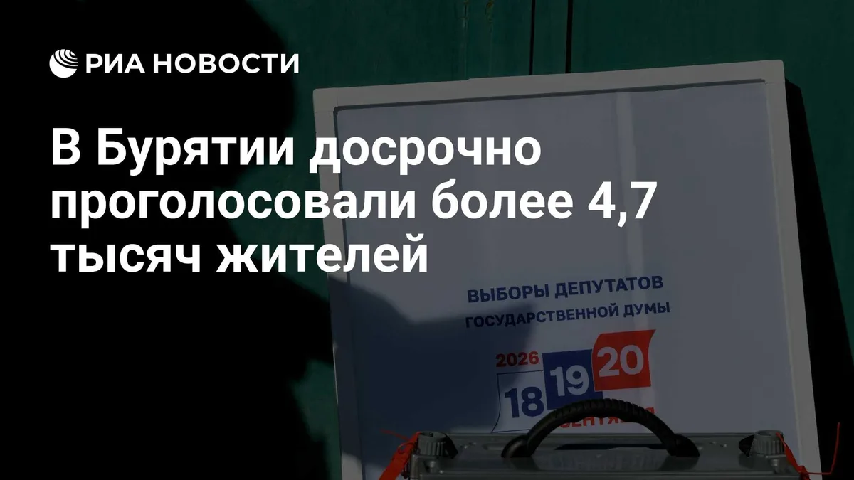 В Бурятии досрочно проголосовали более 4,7 тысяч жителей