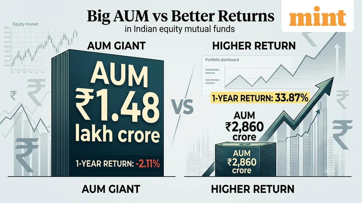 AUM giants lose to smaller equity funds: The surprising gap in 1-year returns investors need to know about