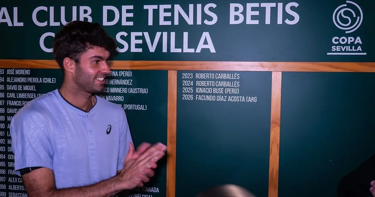Díaz Acosta fue campeón en Sevilla y se convirtió en el jugador con más Challenger ganados en este 2026