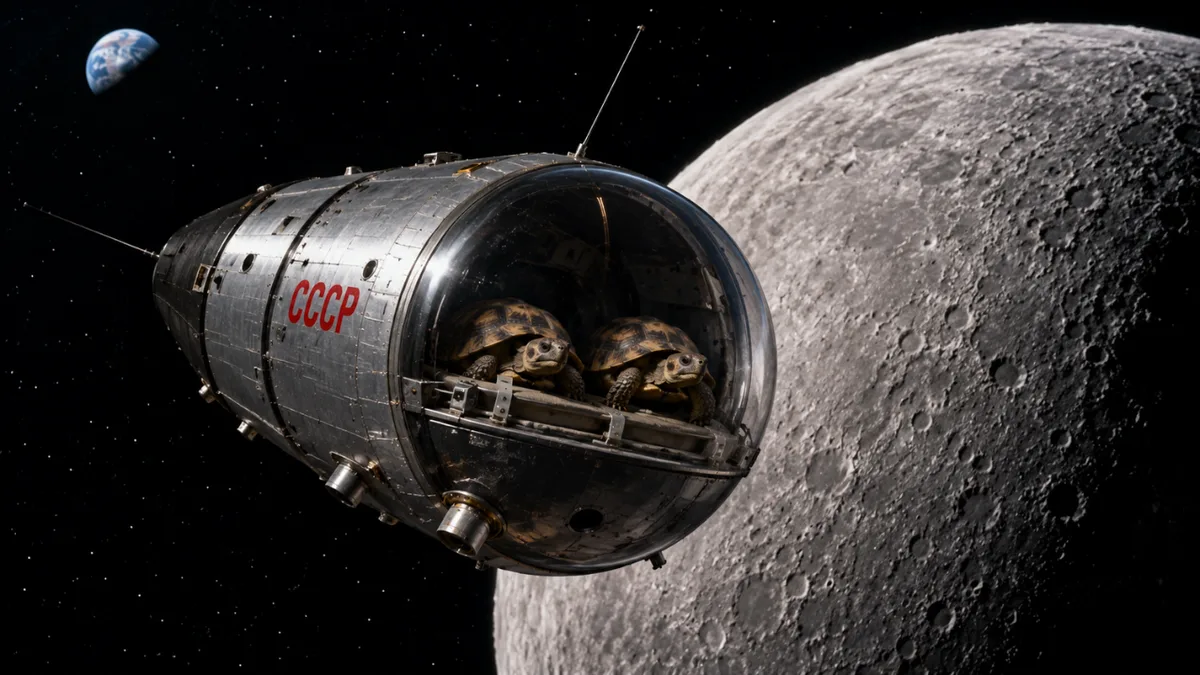 In 1968, two Soviet tortoises circled the Moon and returned alive before Apollo 8