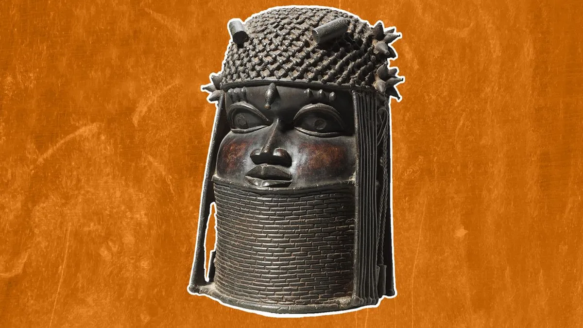 Ancestral commemorative head: A 500-year-old brass bust depicting an African king