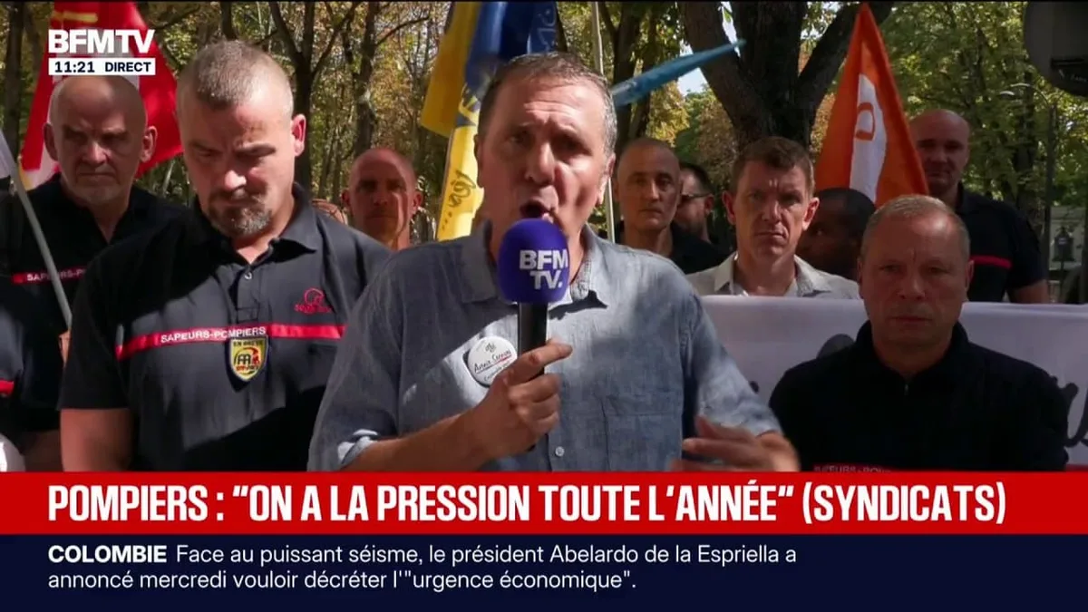 Pompiers en grève: les soldats du feu sont "à bout de souffle", assure le porte-parole de l'intersyndicale