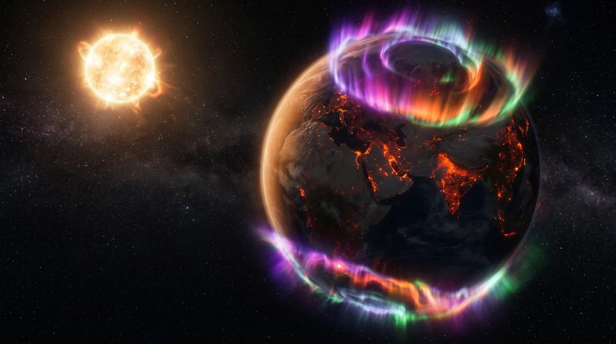 As primeiras auroras da Terra podem ter funcionado como um reator natural no céu, concentrando partículas capazes de favorecer reações químicas antes da vida