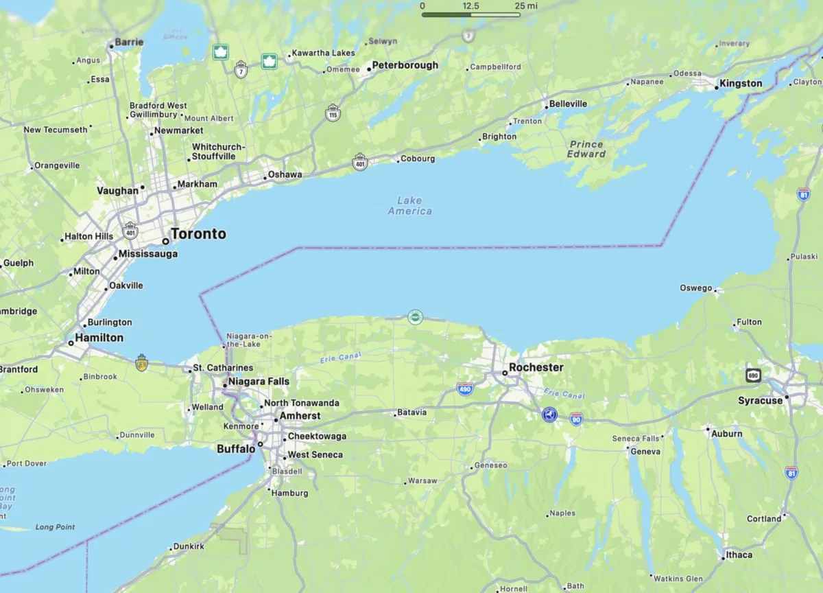 John Ternus Era at Apple Kicks Off With the Changing of Lake Ontario to ‘Lake America’