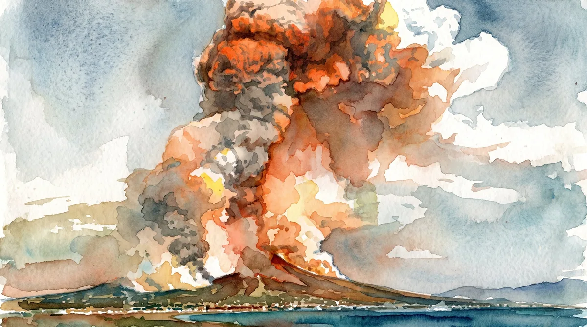Mató a 36.000 personas en 48 horas, tiñó de rojo los cielos y cambió la meteorología: así fue la erupción del Krakatoa