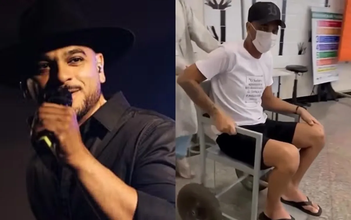 Cantor sertanejo recebe alta após 50 dias internado para tratar leucemia; vídeo
