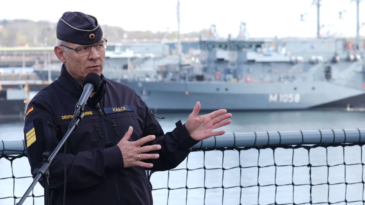 Spannungen mit Russland: Marineinspekteur: Russland „aggressiv auf See“