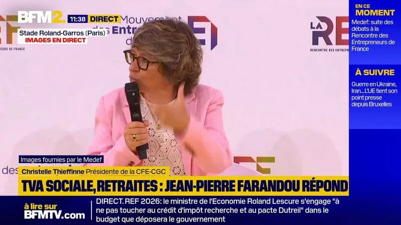Désindexation des retraites: "On est en train de fragiliser notre système social", déclare Christelle Thieffinne (CFE-CGC)