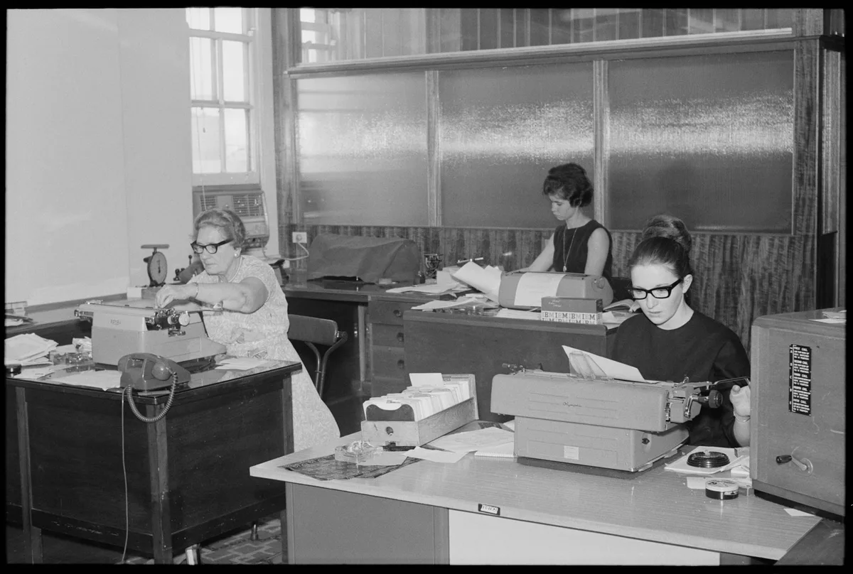 Women’s work – and office fashion – has changed radically over the last 60 years. Cue couldn’t keep up
