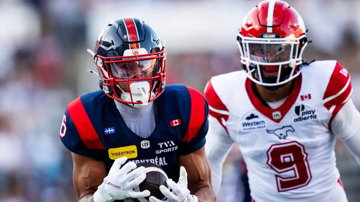 Montreal Alouettes receiver Tyson Philpot on record pace this season