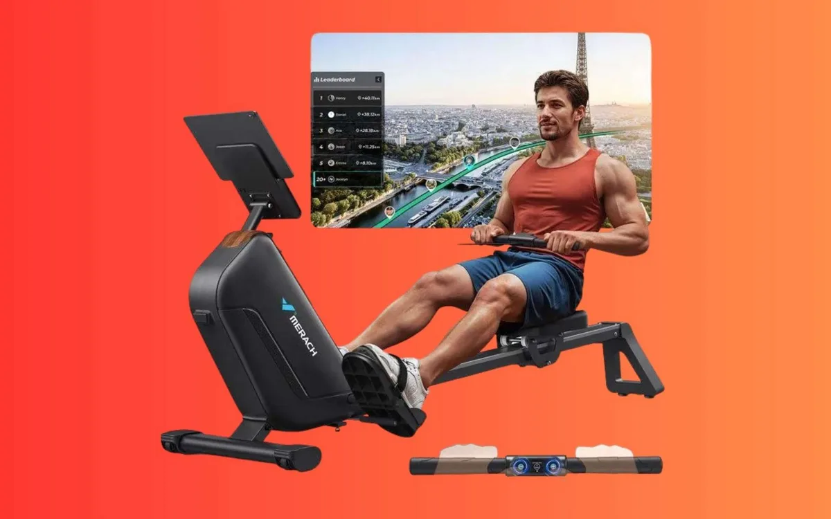 Remise massive + deux codes promo : Cdiscount propulse ce rameur d'appartement sous les 215 €