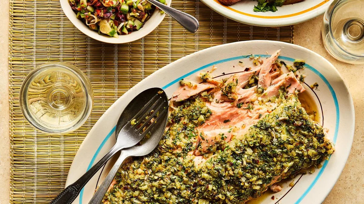 Fischfilet mit Chermoula und Olivensalsa: Schmeckt wie am Strand von Essaouira