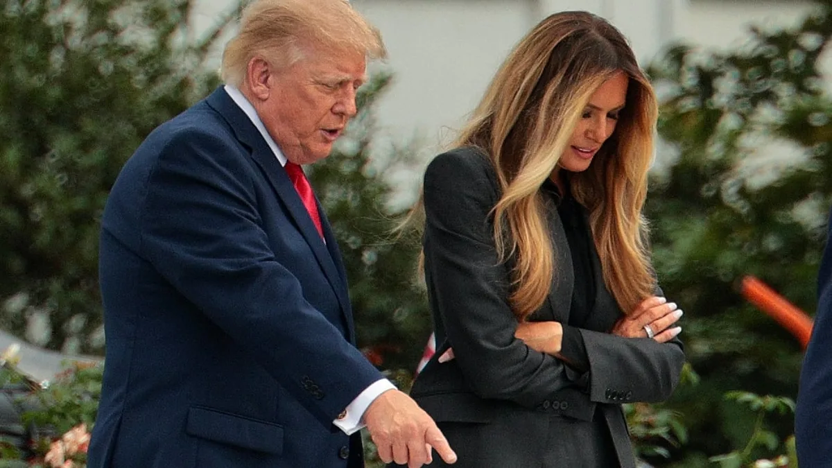 Trump Takes Melania on Weird Tour of Vandalized White House