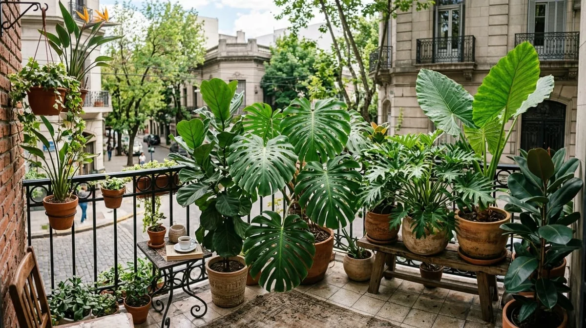 Crece hasta 1 metro, no necesita sol directo y tiene hojas enormes: la planta ideal para balcones