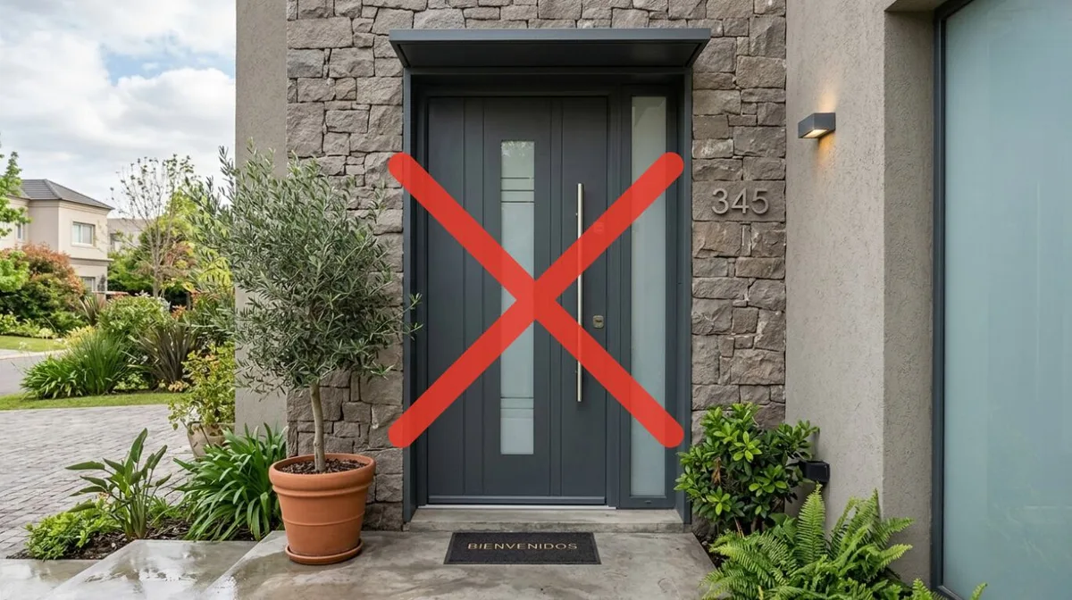 Fin del reinado de las puertas de aluminio: el material tendencia más original y moderno que se impone en las fachadas en 2026