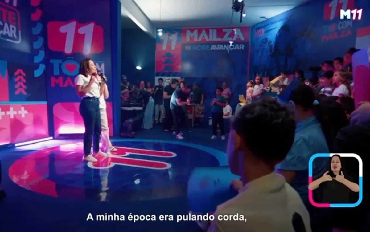 Crianças conduzem programa de Mailza e questionam candidata sobre futuro do Acre